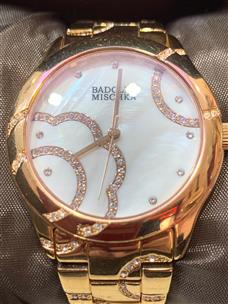 Badgley mischka swarovski hot sale crystal women's watch